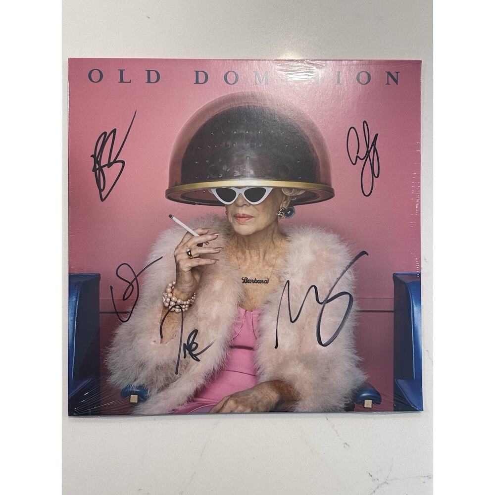 Old Dominion Band Signed 2025 Barbara Album Blush Pink Vinyl AUTOGRAPHED #3